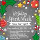 Christmas Spirit Week Flyer Template