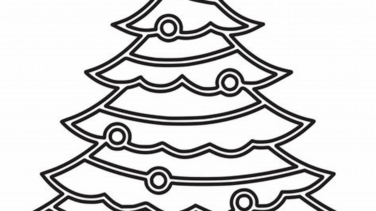 Christmas Tree Clipart Outline