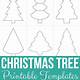 Christmas Tree Template Printable Free