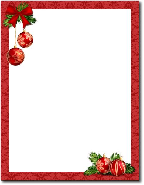 Free Holiday Stationery Templates Word Of Christmas 2 Free Stationery