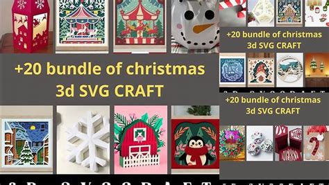 Unleash the Joy of Christmas with Exquisitely Crafted 3D SVG Cutting Files