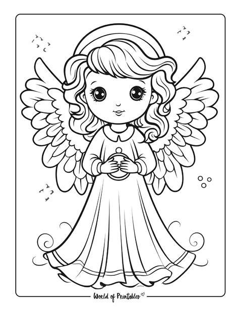 Christmas Angel Coloring Pages