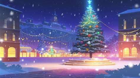 Christmas Anime Background