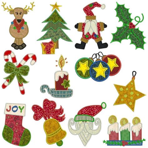 Christmas Applique Designs For Embroidery Machine