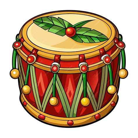 Christmas Background Drum