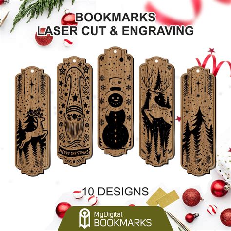 Download Christmas Bookmark Designs DXF Files
