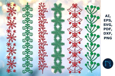 Download Christmas Border SVG File - SVG Design Cut Images