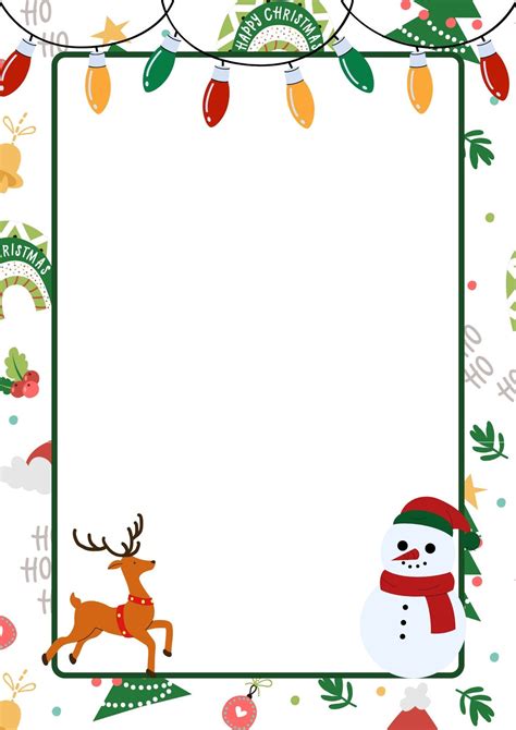Christmas Border Templates For Word Free