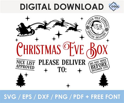 Glittering Joy with Christmas Box SVG - Unwrap Creative Delight this Festive Season!