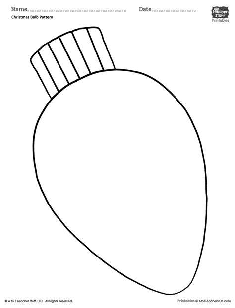 Christmas Bulb Coloring Page