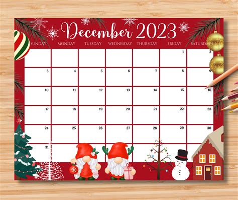 Christmas Calendar Images