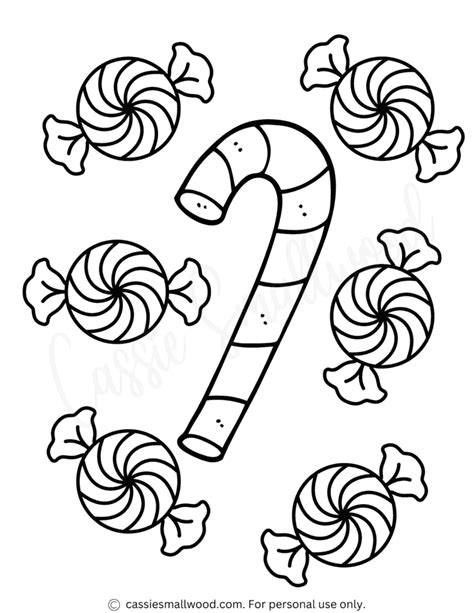 Christmas Candy Coloring Pages