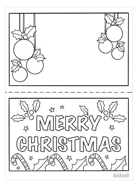 Christmas Card Coloring Pages