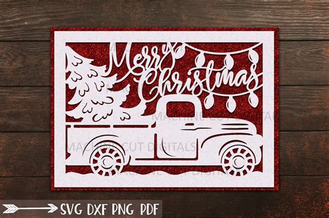 Download Christmas Card Papercut Laser Cut Printable
