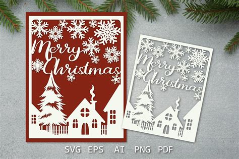 90+ Christmas Card Svg Files, Christmas Card Svg Files. Merry Christmas Card Svg For Cricut Graphic By Gifts And Arts