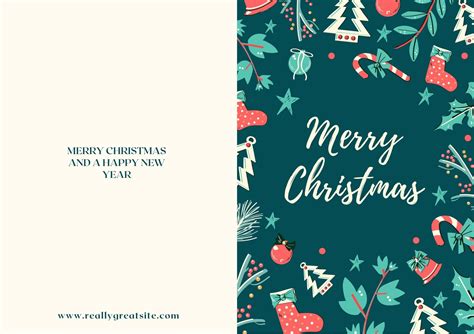 Christmas Card Template Free Word