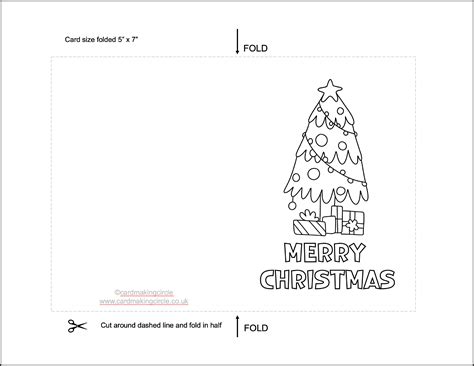 Printable Children’s Christmas Cards To Color Free printable
