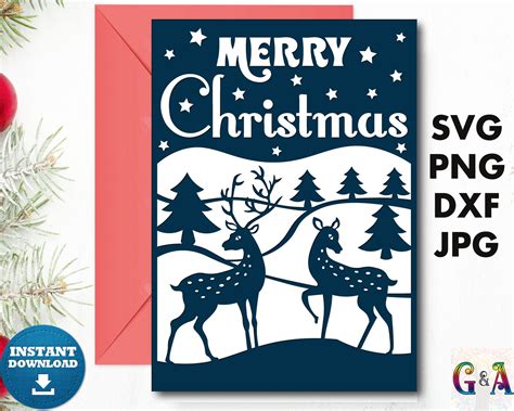 54+ Christmas Cards Svg, Christmas Cards Svg Template Instant Download Project For. Merry Christmas Card Svg Christmas Card Template Svg Christmas