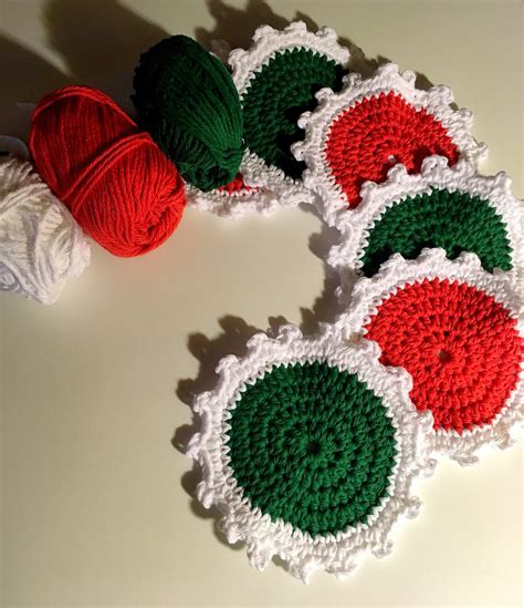 Christmas Coasters Crochet Pattern
