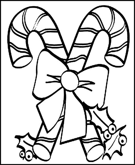 Christmas Coloring Pages For Kids Candy Canes