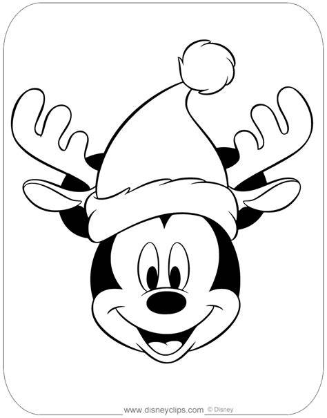 Christmas Coloring Pages Mickey