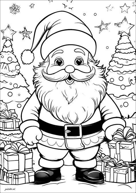 Christmas Coloring Pages Santa Claus