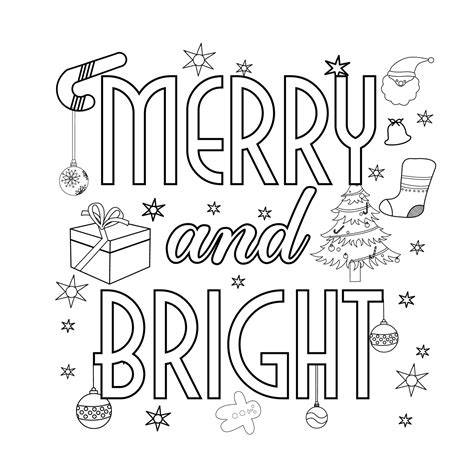 Christmas Coloring Pages With Words