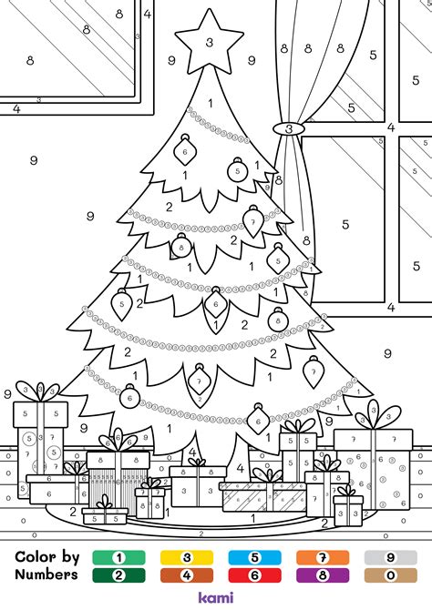 Christmas Colouring By Numbers