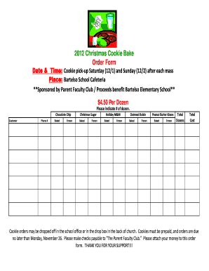 Christmas Cookies Order