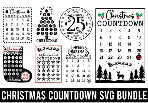Countdown to Christmas with Style: Get Festive with Our Stunning Christmas Countdown Calendar SVGs!