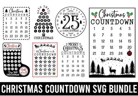 Jingle All The Way with Free Christmas Countdown SVG - Get into the Festive Spirit now!