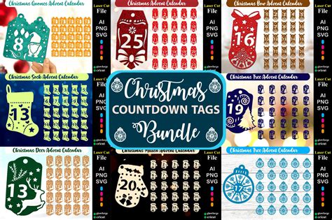Christmas Countdown Tags Mega Big Bundle