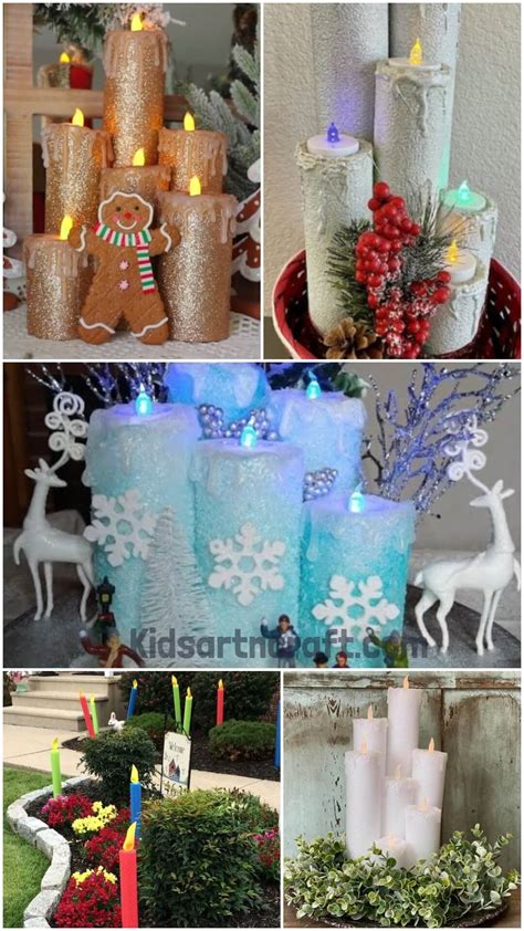 Christmas crafts made using pool noodles