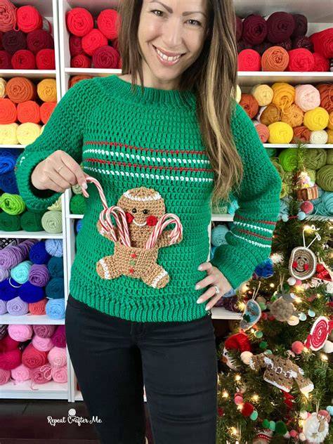 Christmas Crochet Sweater Patterns