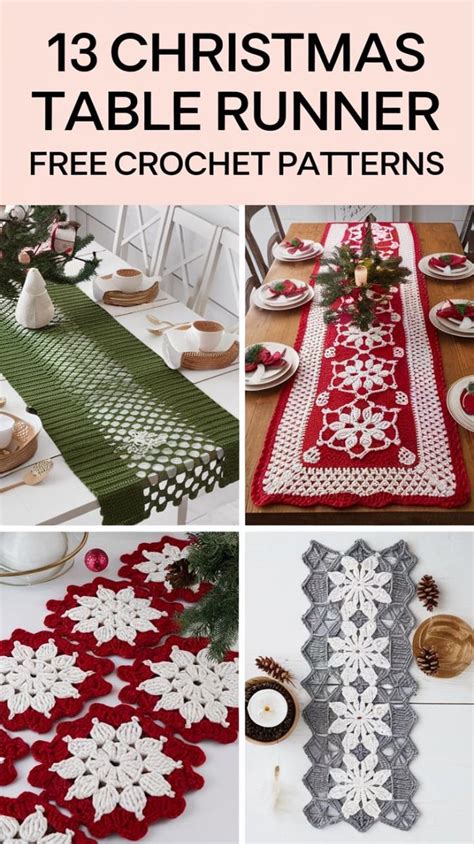 Christmas Crochet Table Runner Patterns