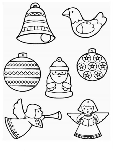 Christmas Decorations Coloring Pages