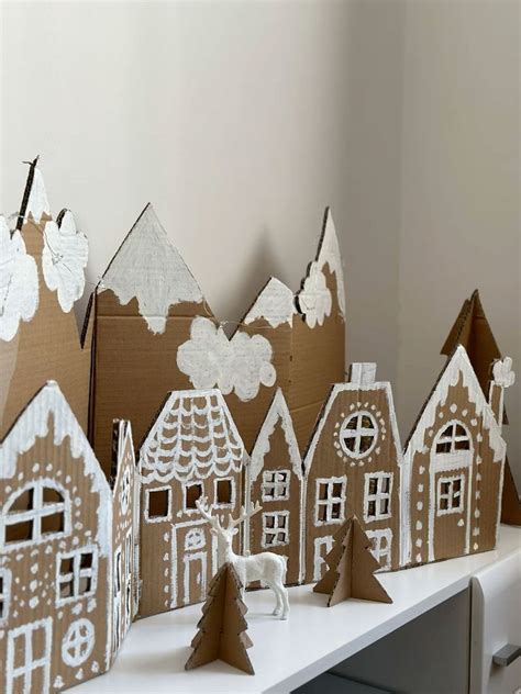 Christmas Decorations Made From Cardboard Boxes