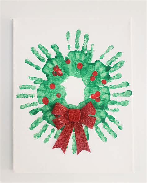 Christmas Decorations With Hand Prints
