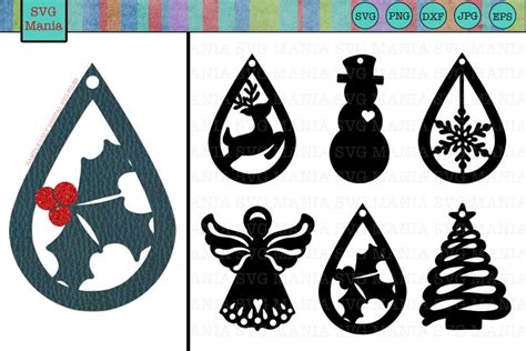 Sparkle up your Festive Look with Free Christmas Earring SVG: Get Festivity Rolling!