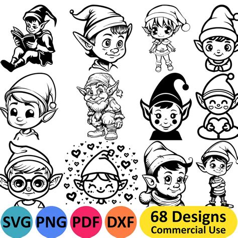 Get Into the Holiday Spirit with These Festive Christmas Elves SVGs!