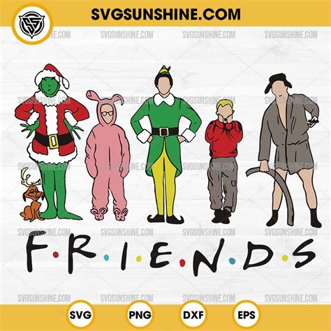 65+ Christmas Friends Svg, Christmas Friends Svg, Friends Christmas Characters Svg, Friends. Christmas Friends Svg Png Dxf Home Alone Svg Png Dxf