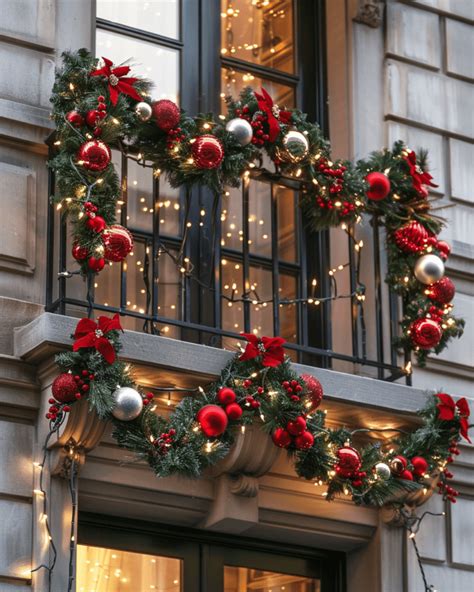 Christmas Garland Balcony