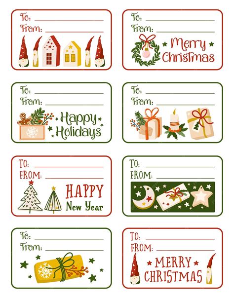 Christmas Gift Label Template