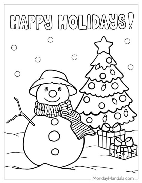 Christmas Holiday Coloring Pages