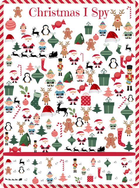 Christmas I Spy Printable