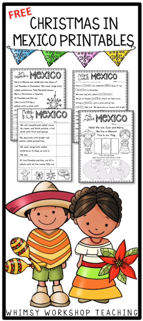 Christmas In Mexico Worksheets
