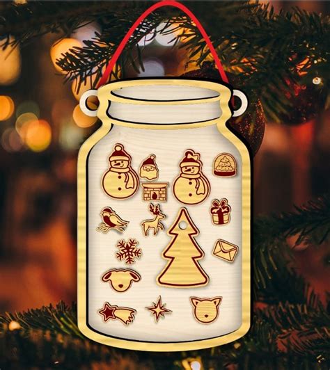 Download Christmas Jar Trio Commercial Use DXF Files