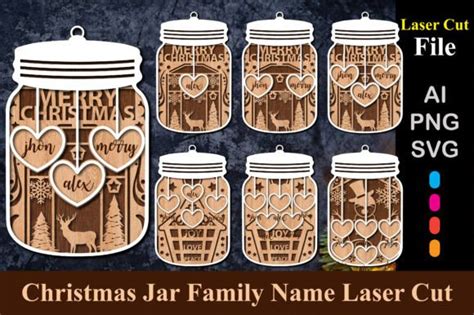 Download Christmas Jar Trio Cut Files