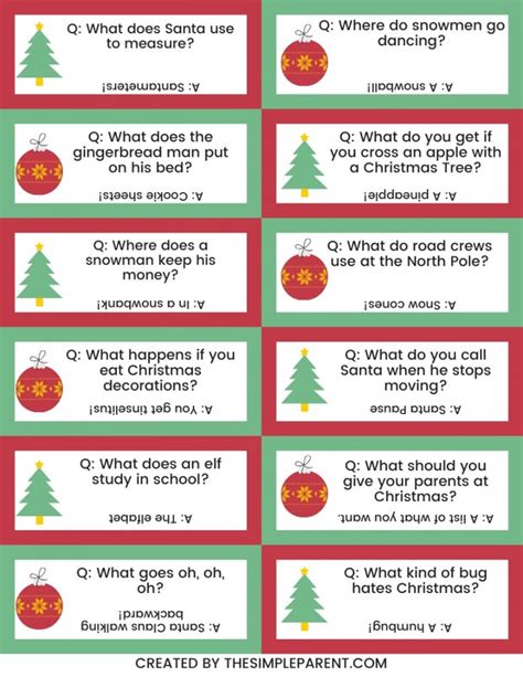 Christmas Jokes Kid-friendly Printable