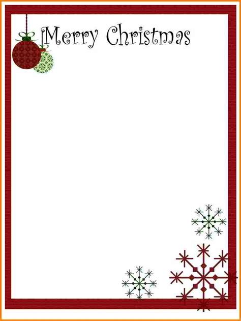 Christmas Letter Template Printable